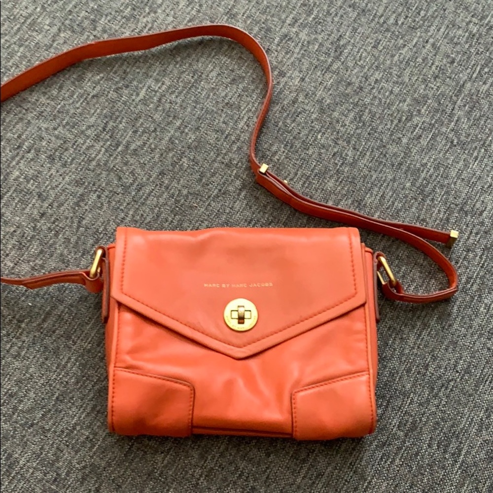 Marc Jacob's Flap Bag Leather Strap Handbag